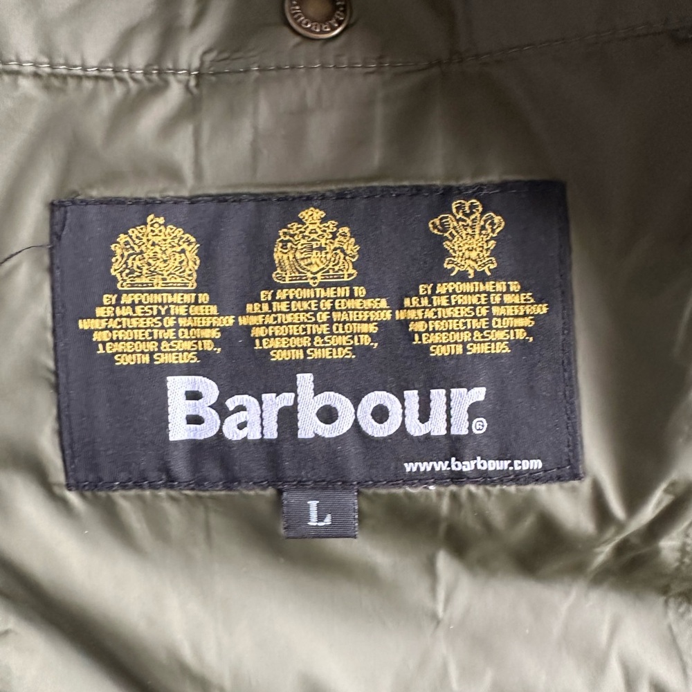 Barbour Bretby Gilet Men's Insulated Quilted Vest in Olive Size L